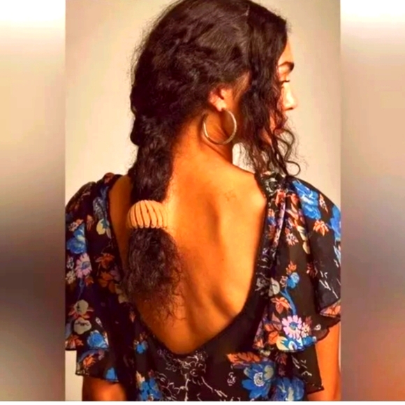 Free People Love to Love Floral Mini Dress Short Flutter Sleeves S EUC Revolve - Picture 4 of 13